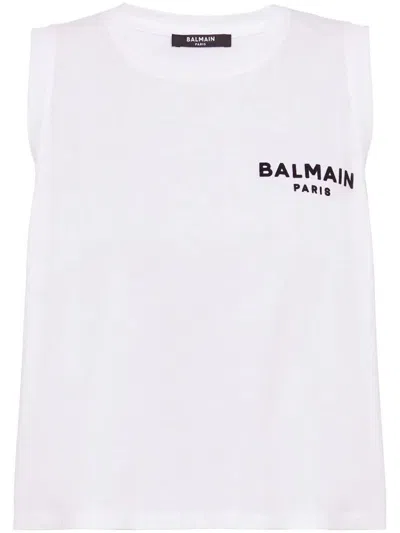 BALMAIN BALMAIN LOGO TANK TOP CLOTHING 