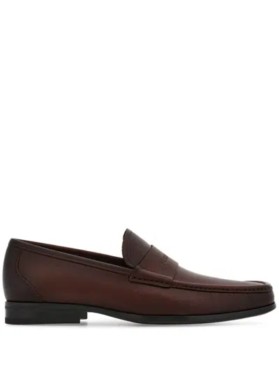 Ferragamo Logo-debossed Leather Loafers