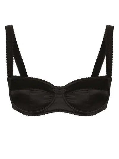 Dolce & Gabbana Balconette Bra With Adjustable Straps And Scalloped Edges