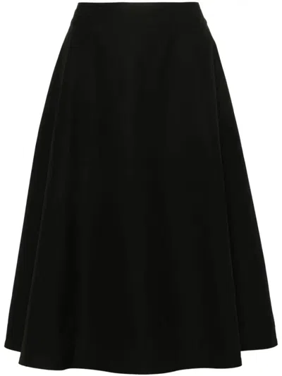 Shop Bottega Veneta Flared Midi Skirt