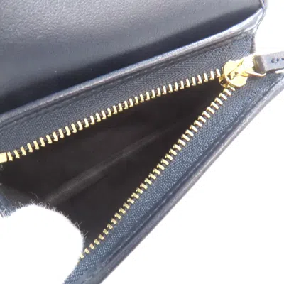 Pre-owned Gucci Beige Navy Canvas Leather Wallet (bi-fold) ()