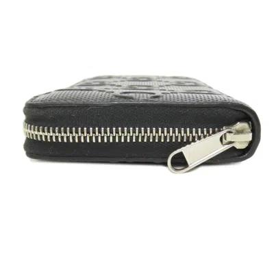 Pre-owned Gucci Black Pvc Long Wallet (bi-fold) ()