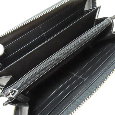 Pre-owned Gucci Black Pvc Long Wallet (bi-fold) ()