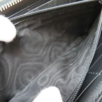 Pre-owned Gucci Black Pvc Long Wallet (bi-fold) ()