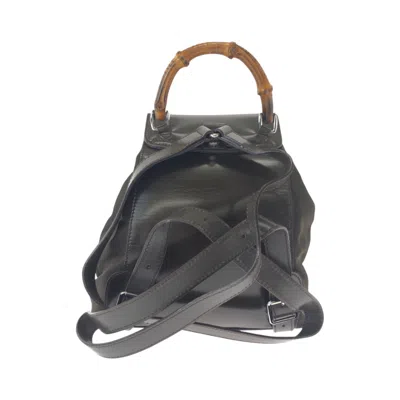 Pre-owned Gucci Brown Khaki Nylon Backpack ()