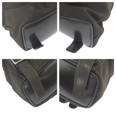 Pre-owned Gucci Brown Khaki Nylon Backpack ()