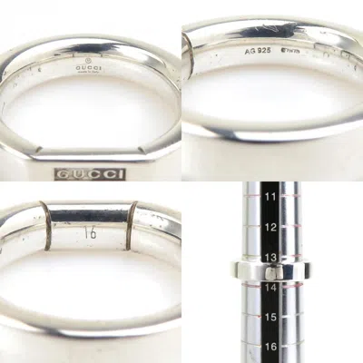 Pre-owned Gucci Silver Silver 925 Band Ring ()