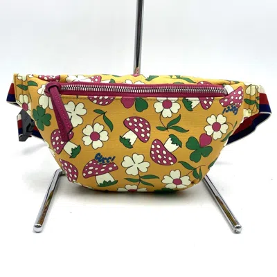 Pre-owned Gucci Yellow Pvc Fanny Pack Sling Bag ()