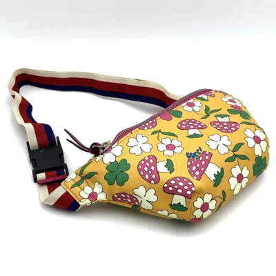 Pre-owned Gucci Yellow Pvc Fanny Pack Sling Bag ()