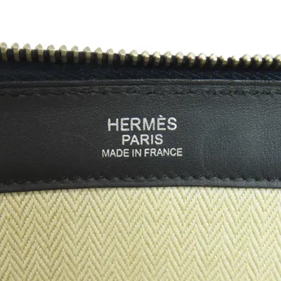 Pre-owned Hermes Black Blue Leather Clutch Bag ()
