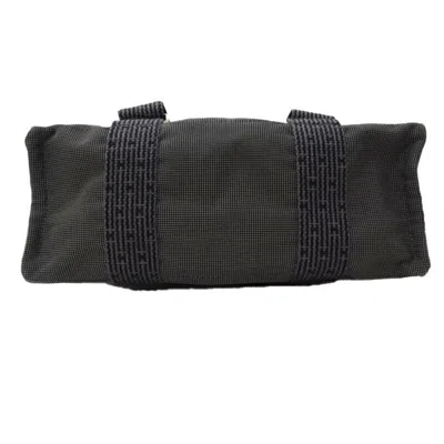 Pre-owned Hermes Black Gray Canvas Backpack ()