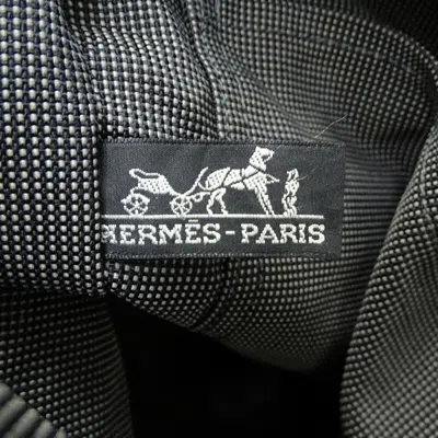 Pre-owned Hermes Black Gray Canvas Backpack ()