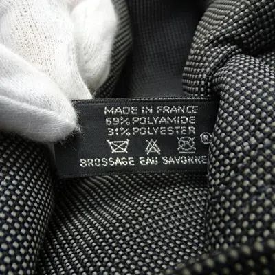 Pre-owned Hermes Black Gray Canvas Backpack ()