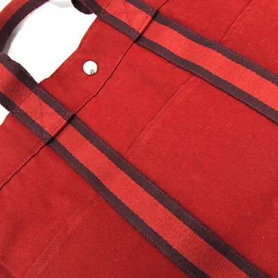 Pre-owned Hermes Fourre Tout Bordeaux Cotton Canvas Handbag Tote Bag ()