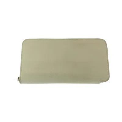 Pre-owned Hermes Ivory Epsom Leather Long Wallet (bi-fold) ()