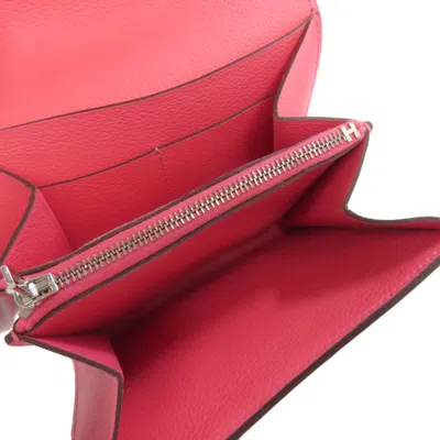 Pre-owned Hermes Pink Wallet (bi-fold) ()