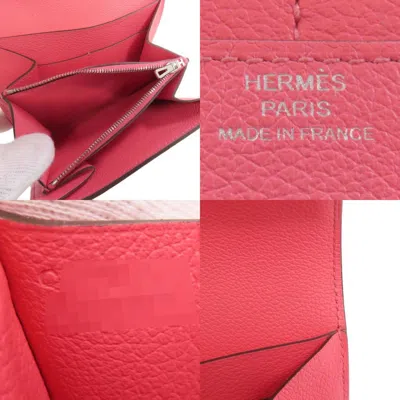 Pre-owned Hermes Pink Wallet (bi-fold) ()