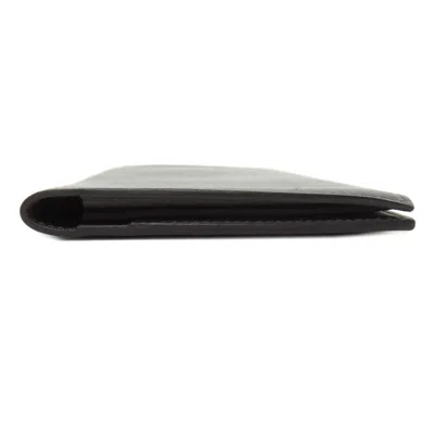 Pre-owned Hermes Silk'in Gray Leather Bill Wallet (bi-fold) ()