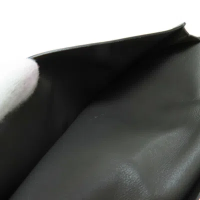 Pre-owned Hermes Silk'in Gray Leather Bill Wallet (bi-fold) ()