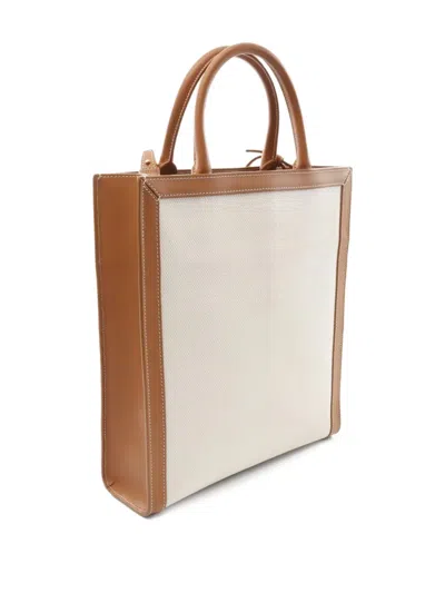 Pre-owned Celine 2010s Small Vertical Cabas Two-way Handbag In White