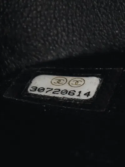 Pre-owned Chanel 2020-2021 Mini Classic Flap Shoulder Bag In Black