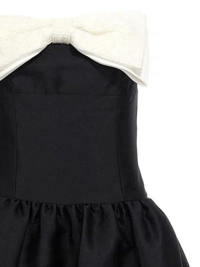 Self-portrait Taffeta Contrast-bow Midi Dress
