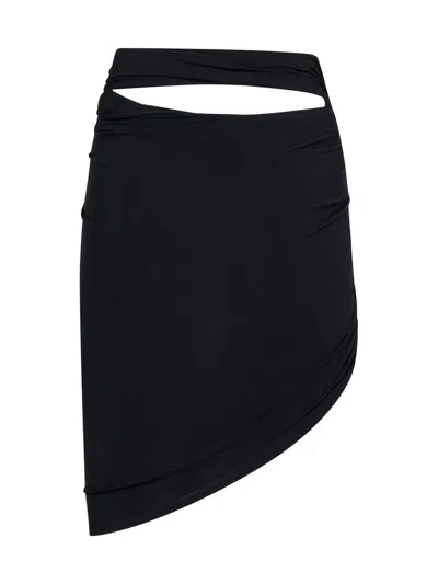 Jacquemus La Mini Jupe Drapeado Jersey Skirt