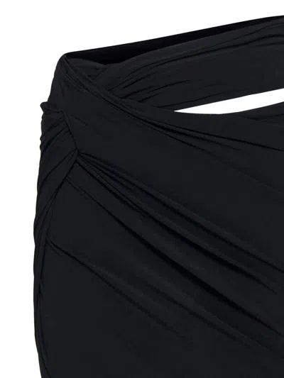 Jacquemus La Mini Jupe Drapeado Jersey Skirt