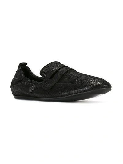 Shop Lanvin Elasticated Loafers In Black