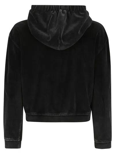 Alexander Wang T T By Alexander Wang Velour Sweatshirt