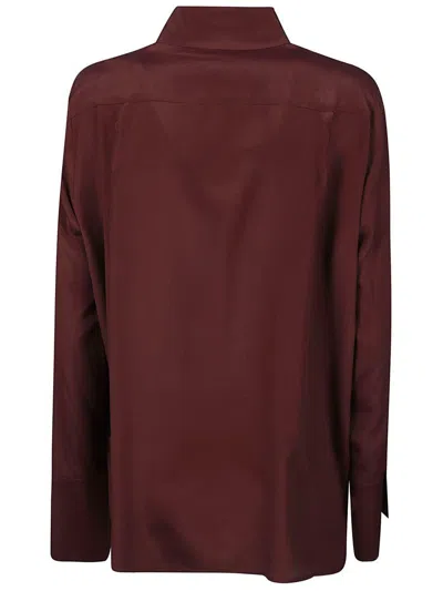 Federica Tosi Brown Cotton Canvas Oversized Shirt