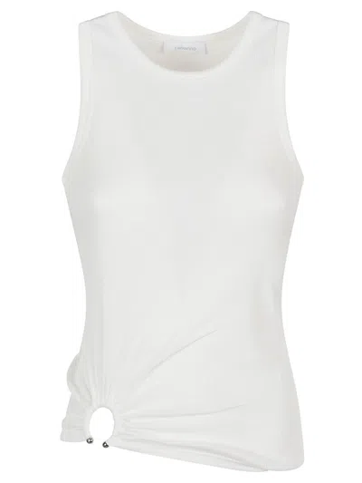 Rabanne Ring-detail Cotton-blend Jersey Tank Top