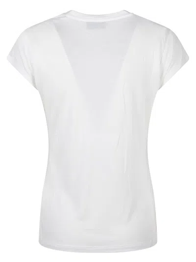 Elisabetta Franchi Crew Neck Modal T-shirt With Embroidered Thread