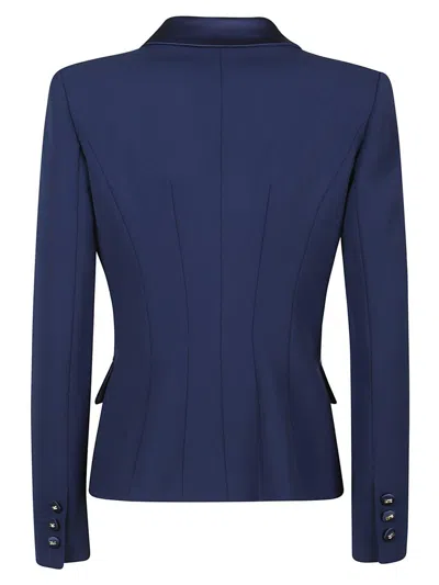 Elisabetta Franchi Tailored Blazer With Padded Shoulders And Covered Buttons