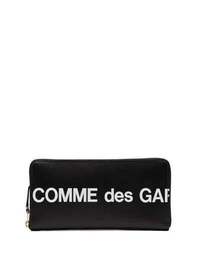 Comme Des Garçons Rectangular Wallet Featuring Huge Logo