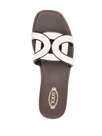 Tod's Logo Strap Slide Sandals
