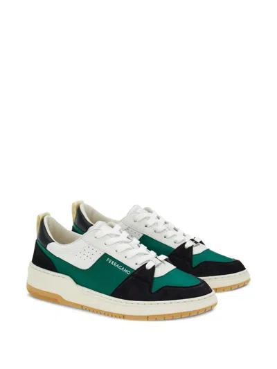 Ferragamo Gancini Low-top Sports Shoes With Outline