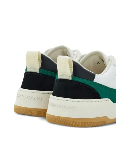 Ferragamo Gancini Low-top Sports Shoes With Outline