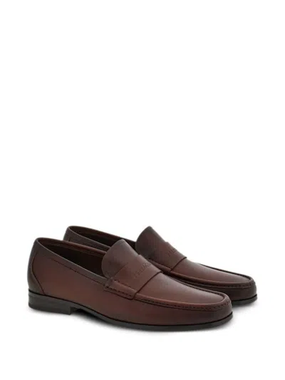 Ferragamo Logo-debossed Leather Loafers