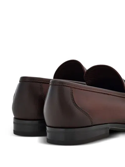 Ferragamo Logo-debossed Leather Loafers
