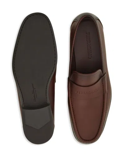 Ferragamo Logo-debossed Leather Loafers