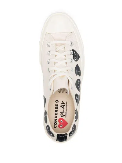 Comme Des Garçons Play X Converse Multi Hearts-print Low-top Sneakers