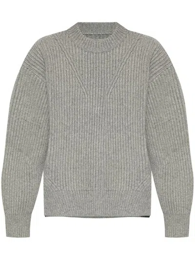 Jil Sander Ribbed Mock Neck Knitwear With Relaxed Fit