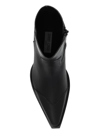 Jimmy Choo Black Leather Boots