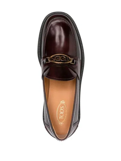 Tod's Loafers With Clamp And Oval Logo Shoes