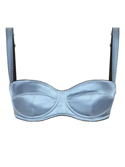 Dolce & Gabbana Satin Trim Balconette Bra