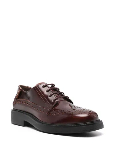 Tod's Brogue Laced Tag Logo Shoes