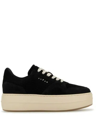 Hogan Skyscraper Suede Platform Sneakers