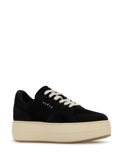 Hogan Skyscraper Suede Platform Sneakers