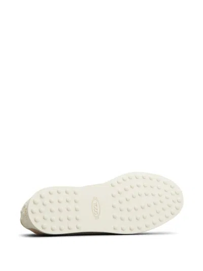 Tod's Suede Slipper Loafers With Double T Ring Accessory Shoes